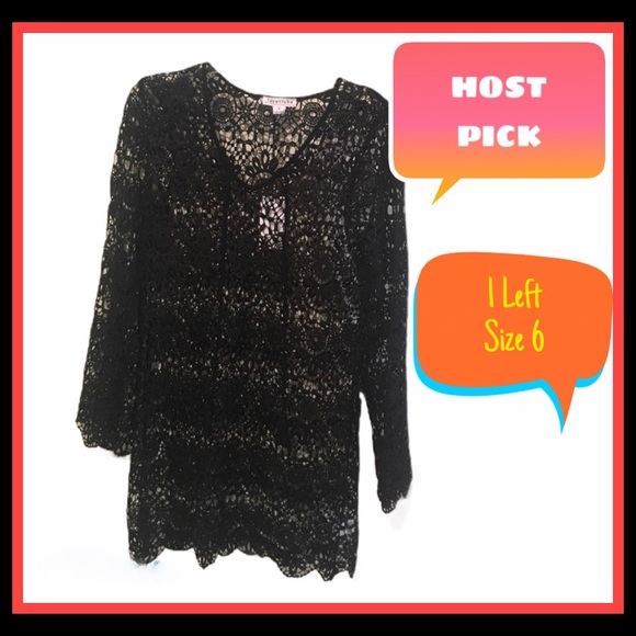 5- Star Boho Crochet Bathing Suit Coverup - Picture 1 of 4